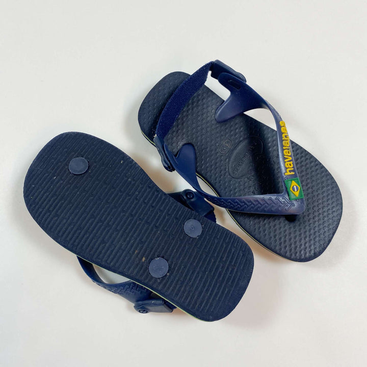 Havaianas navy baby flip flops 22 2