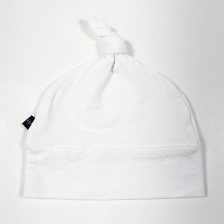 Babysprouts white bamboo blend baby hat 3-6M 1