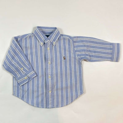 Ralph Lauren blue striped button down shirt 9M 1