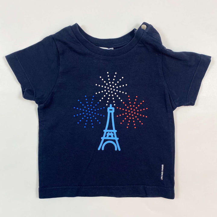 Jacadi navy Paris t-shirt 12M/74 1