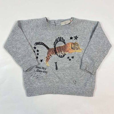Stella McCartney Kids grey tiger sweatshirt 24M 1
