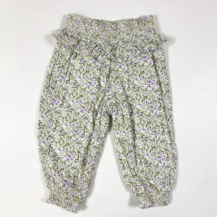 Hust & Claire purple flower pants with ruffles 86/18M