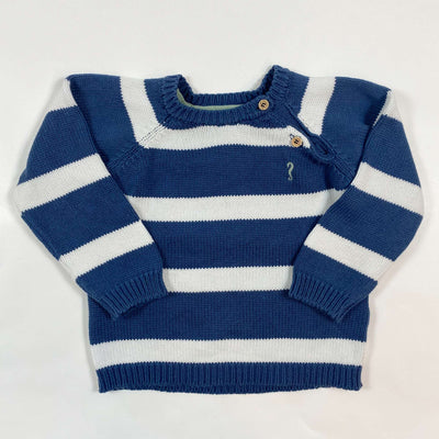 Lanidor Kids Royal Label blue stripe knit sweater 18M 1