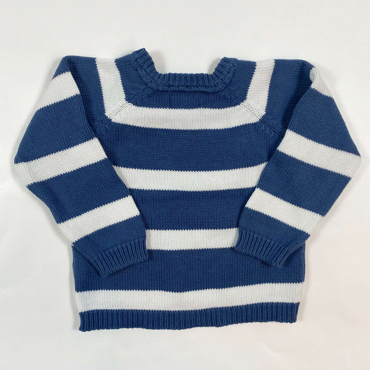 Lanidor Kids Royal Label blue stripe knit sweater 18M 2