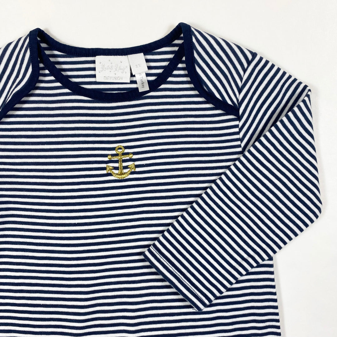 Rachel Riley navy marinière pyjamas 2Y 2