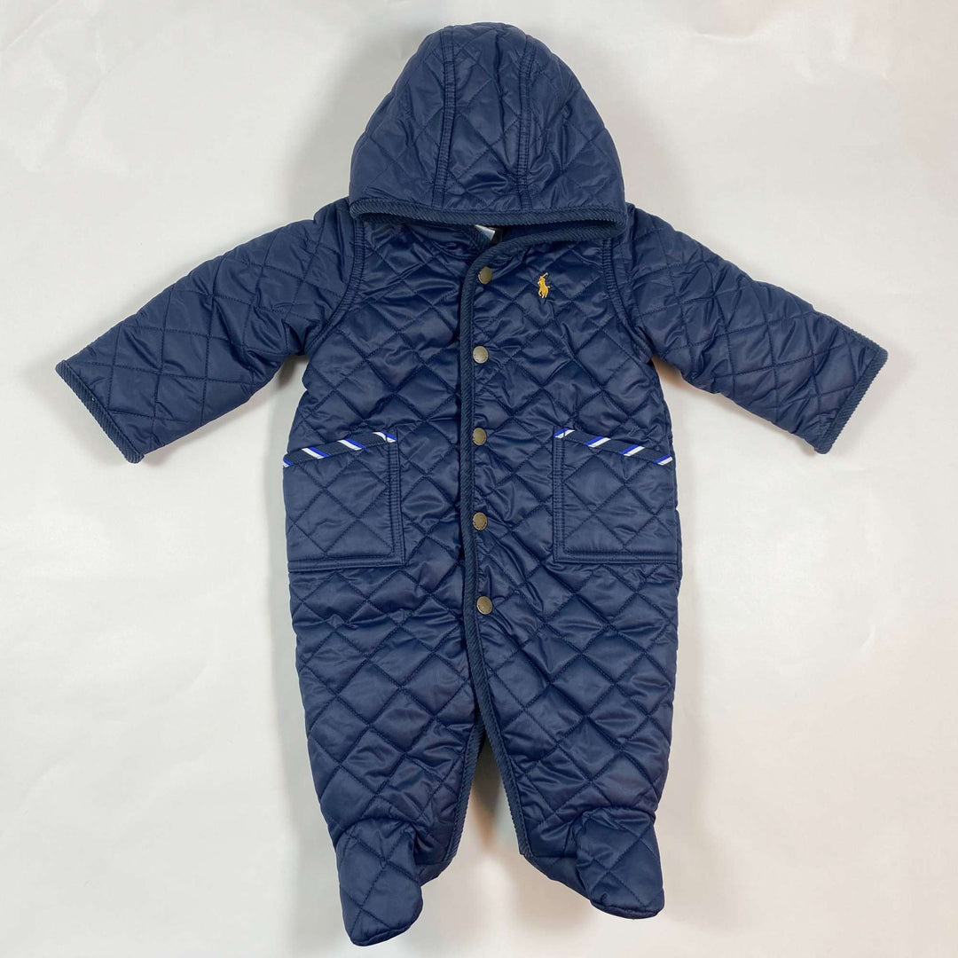 Ralph Lauren navy quilted overall 3M 1