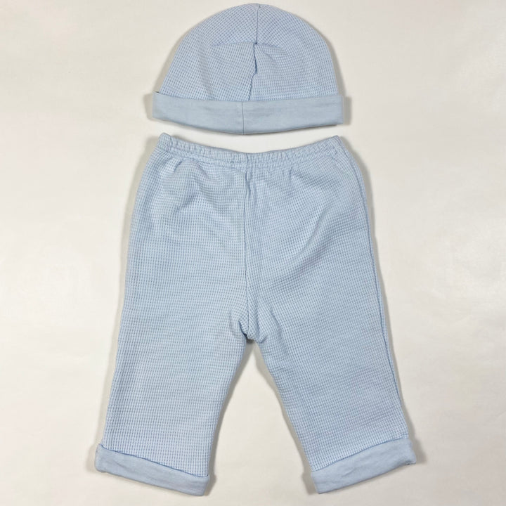 Ralph Lauren blue baby pant and hat set 6M 3