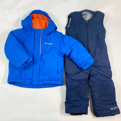 Columbia blue/navy thermal ski jacket and pants 2Y 1