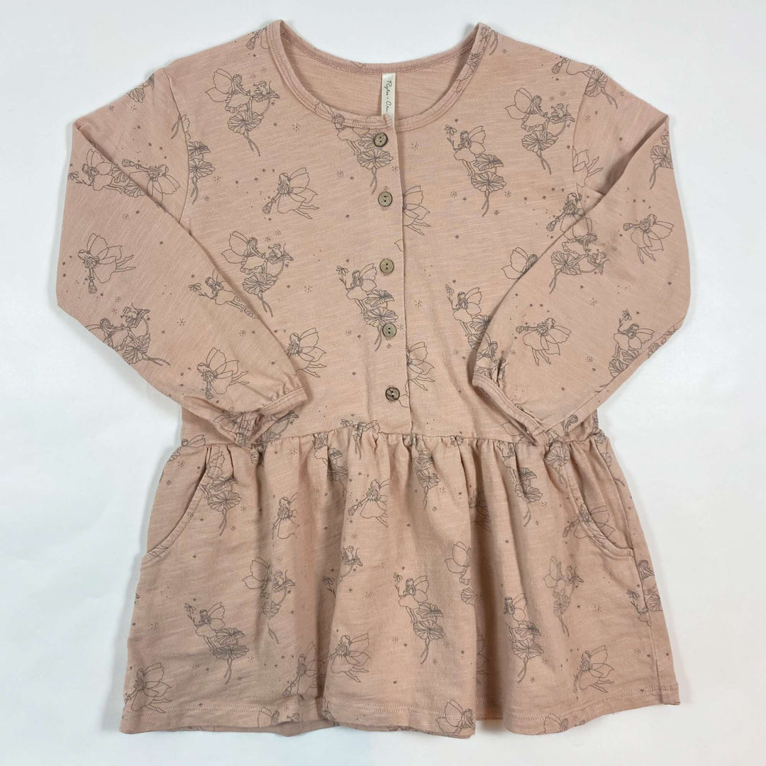 Rylee + Cru beige fairy print pocketed dress 4-5Y 1