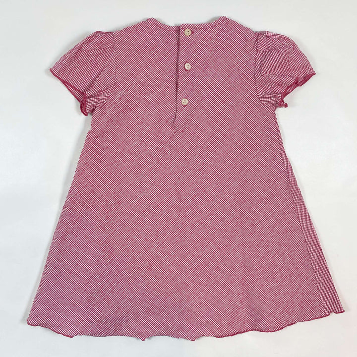 Il Gufo pink seersucker tulip pocket dress 4Y 2