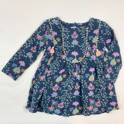 Louise Misha blue floral organic cotton dress 3Y 1