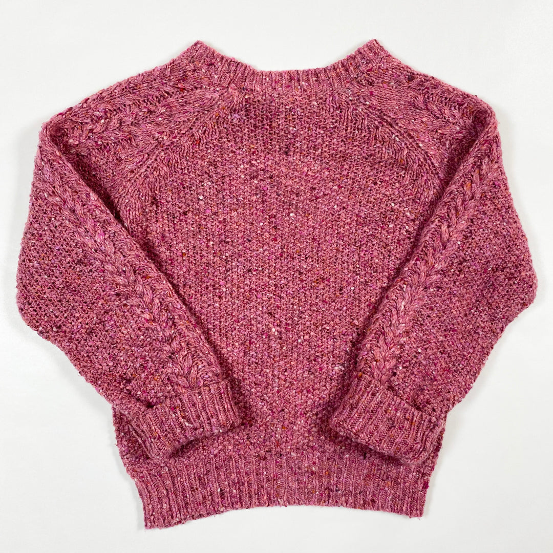 The New Society purple confetti knit sweater 4Y 3
