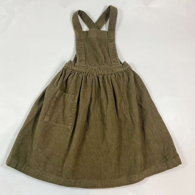 The Simple Folk dark olive corduroy pinafore 2-3Y 1