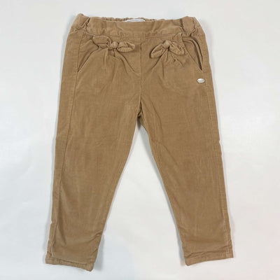 Tartine et Chocolat fine corduroy trousers with bows 3Y 1