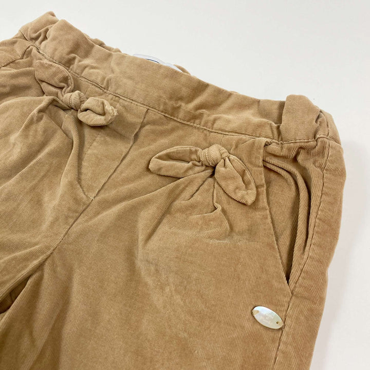 Tartine et Chocolat fine corduroy trousers with bows 3Y 2