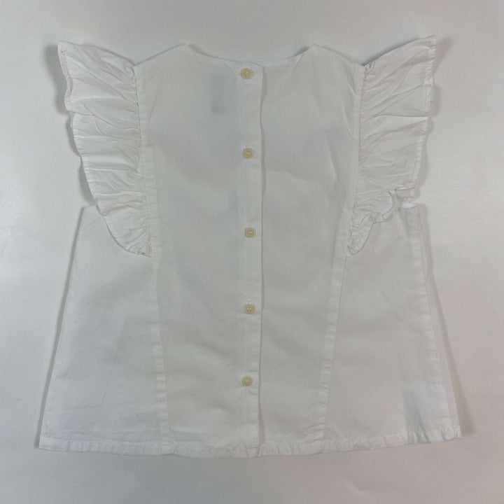 Il Gufo white embroidered top 3Y 3