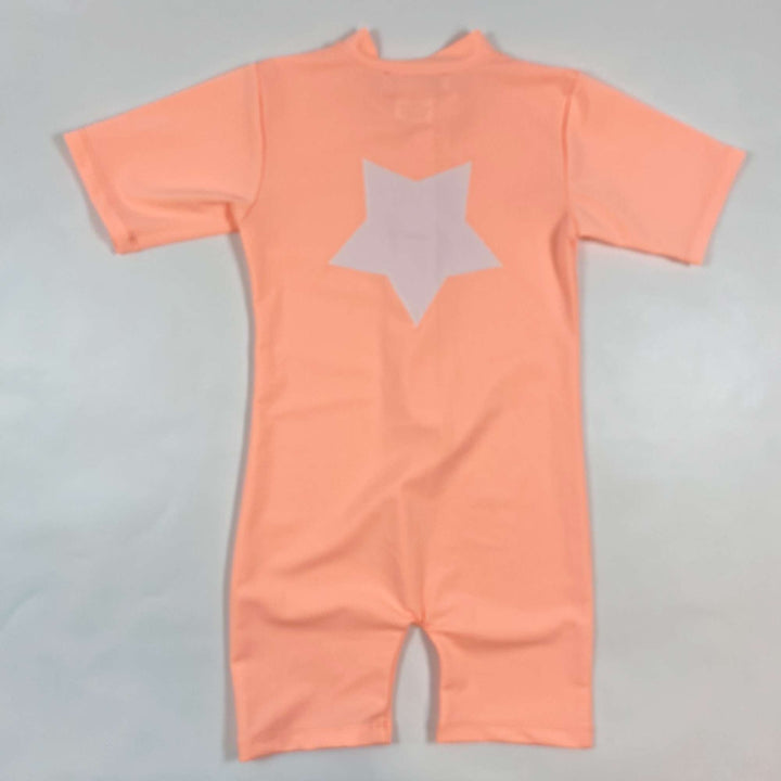 Petit Crabe neon orange Star UV swim suit 3-4Y 3