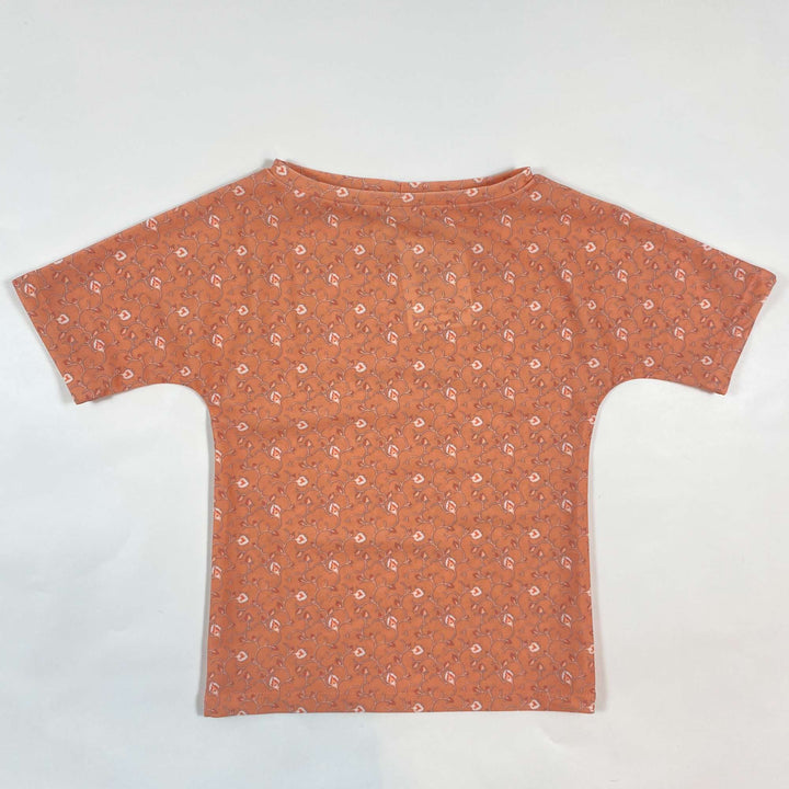 Petit Crabe orange floral UV swim top Second Season 3-4Y 1