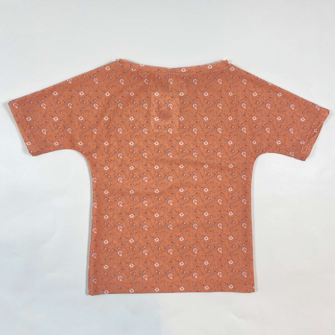 Petit Crabe orange floral UV swim top Second Season 3-4Y 3