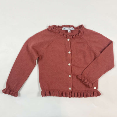 Tartine et Chocolat soft brown cotton cashmere mix cardigan 3Y 1