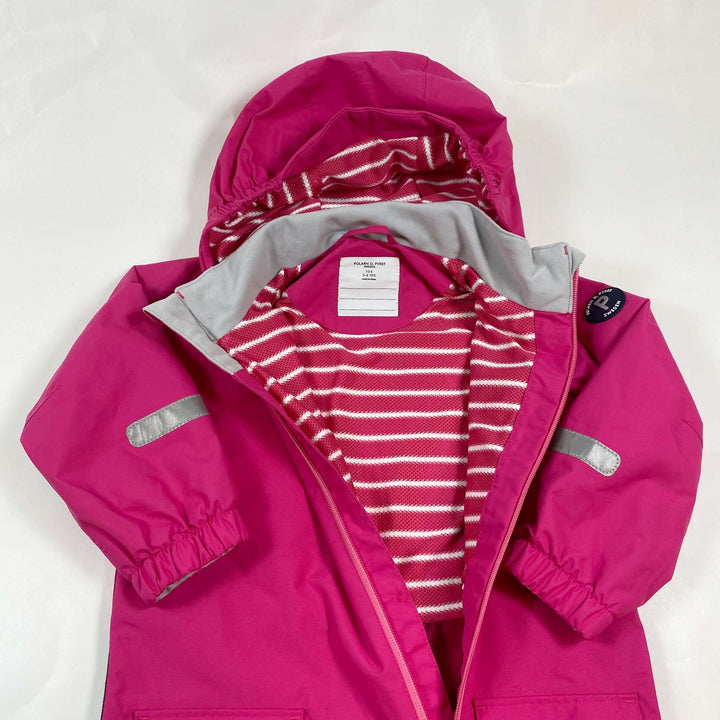Polarn O. Pyret Bobo pink technical soft shell overall 4Y/104 2
