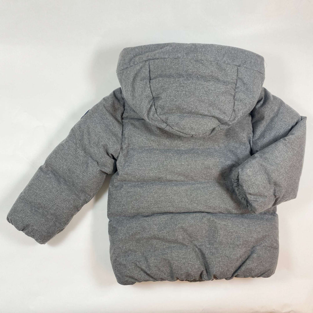 Jacadi grey down hooded winter jacket 6Y/116 4