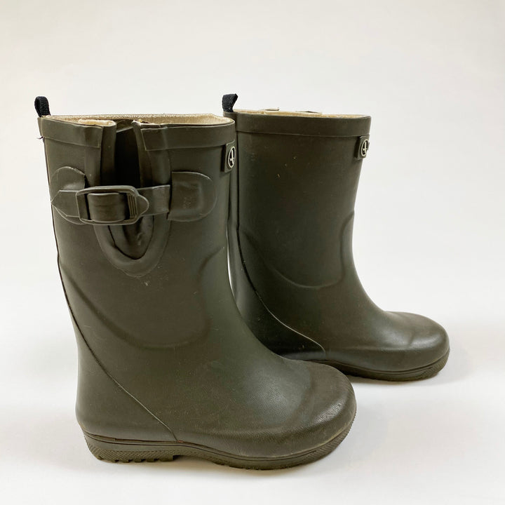 Aigle khaki rubber boots 24