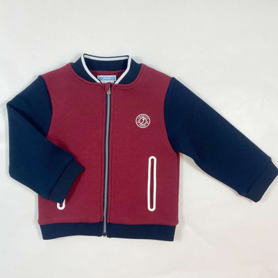 Jacadi red/navy college jacket 36M/96 1