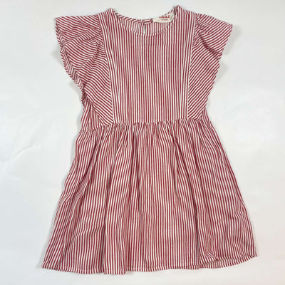 Maan Belgium red stripe linen dress 6Y 1