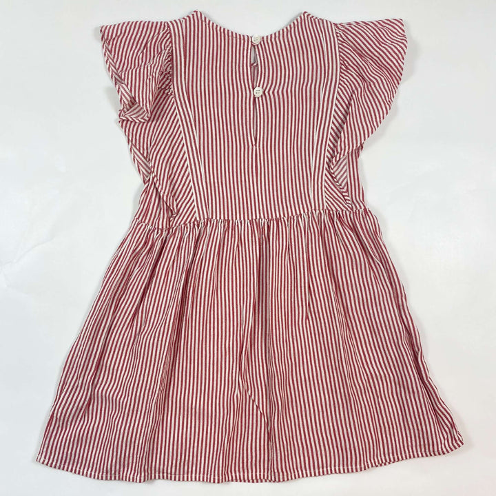 Maan Belgium red stripe linen dress 6Y 3