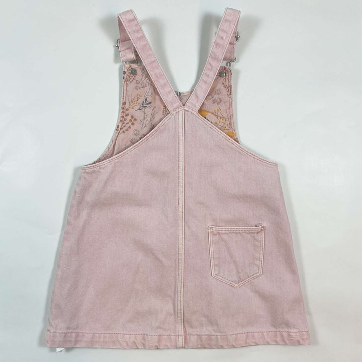 Zara light pink denim dungaree dress 3-4Y/104 2