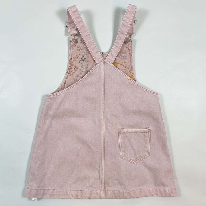 Zara light pink denim dungaree dress 3-4Y/104 2