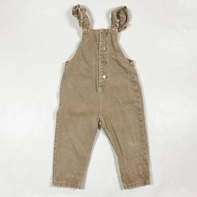 Zara camel denim dungarees 12-18M/86 1