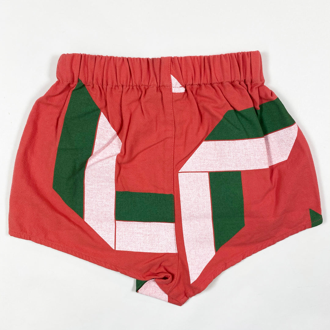 The Animals Observatory red geometric Clam shorts Second Season diff. sizes