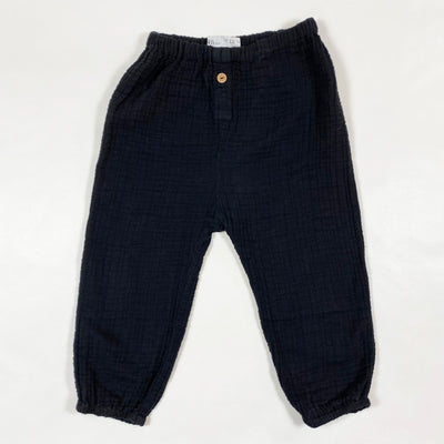 Zara black muslin trousers 2-3/98 1