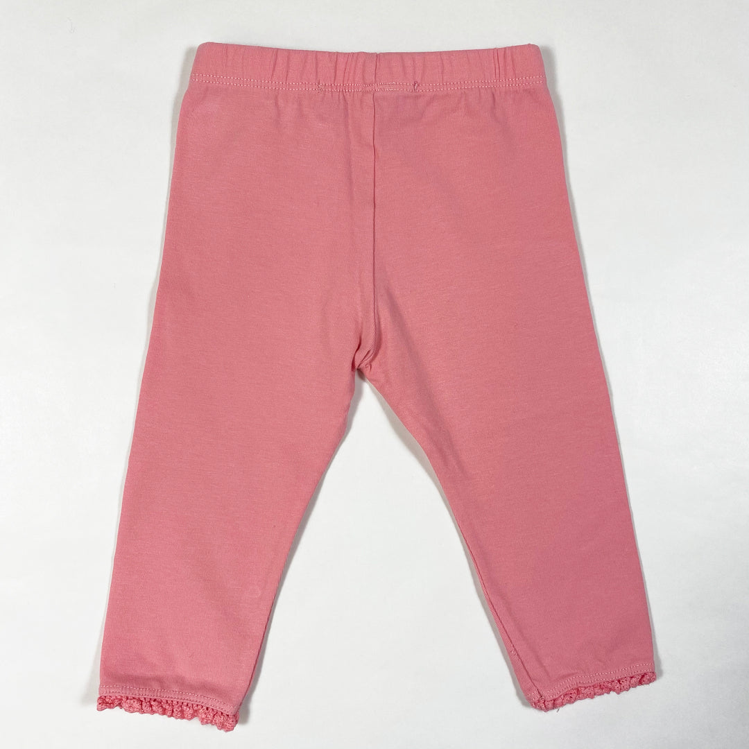 Tartine et Chocolat pink leggings with crochet hem 9M 4