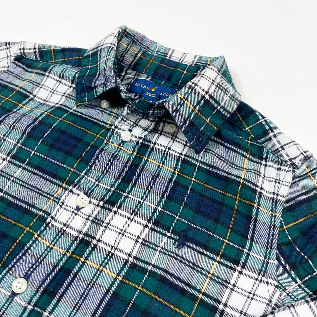 Ralph Lauren green flannel shirt 5Y 2