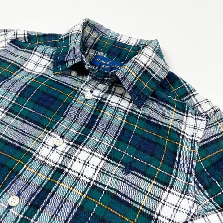Ralph Lauren green flannel shirt 5Y 2