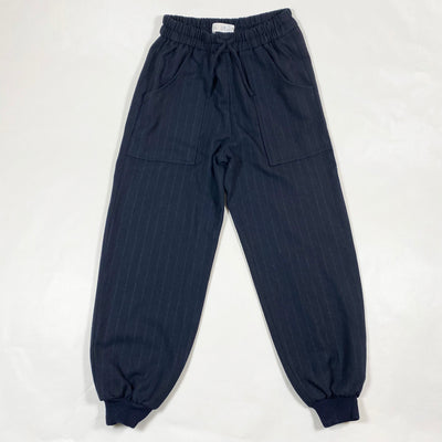Zara navy pinstripe drawstring pants 9Y/134 1