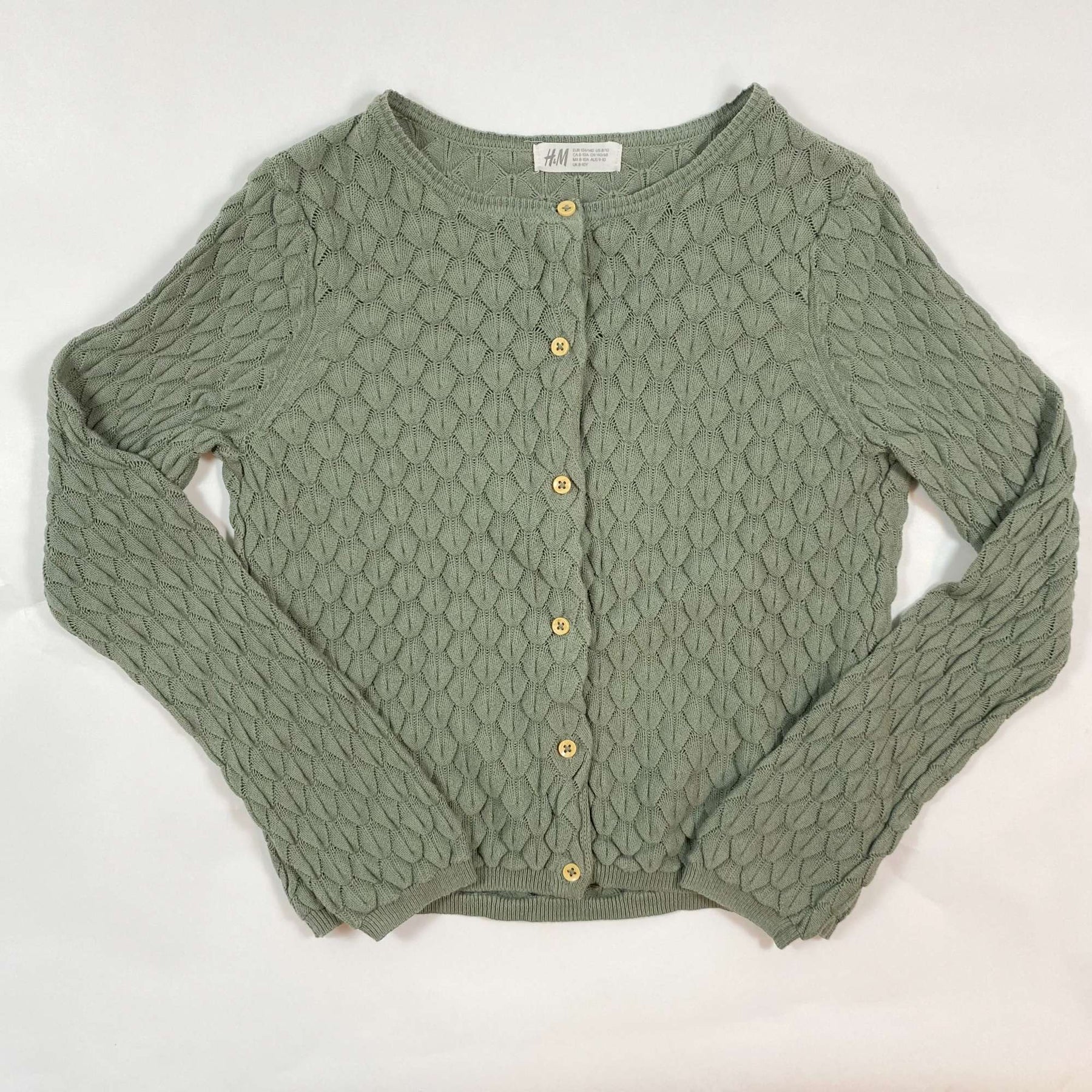 H&M soft green cotton cardigan Ingrid Emil - Main Image