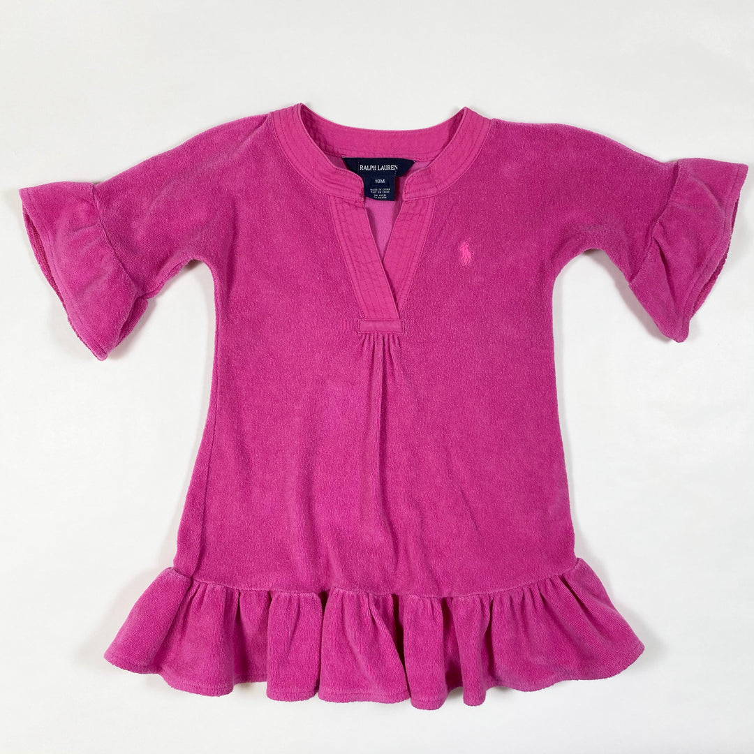Ralph Lauren hot pink terry tunic 18M 1