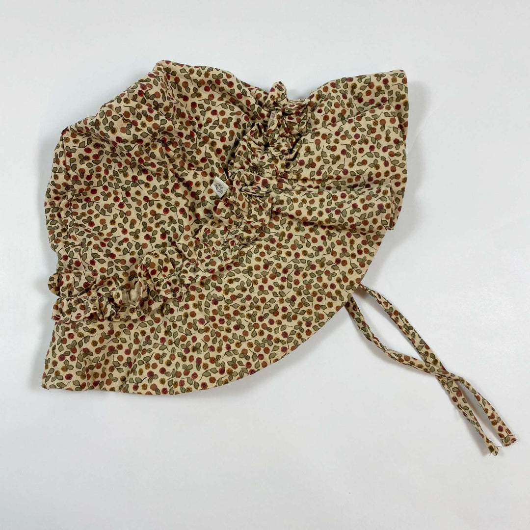 Konges Slojd floral print organic cotton sun hat 6-9M 1
