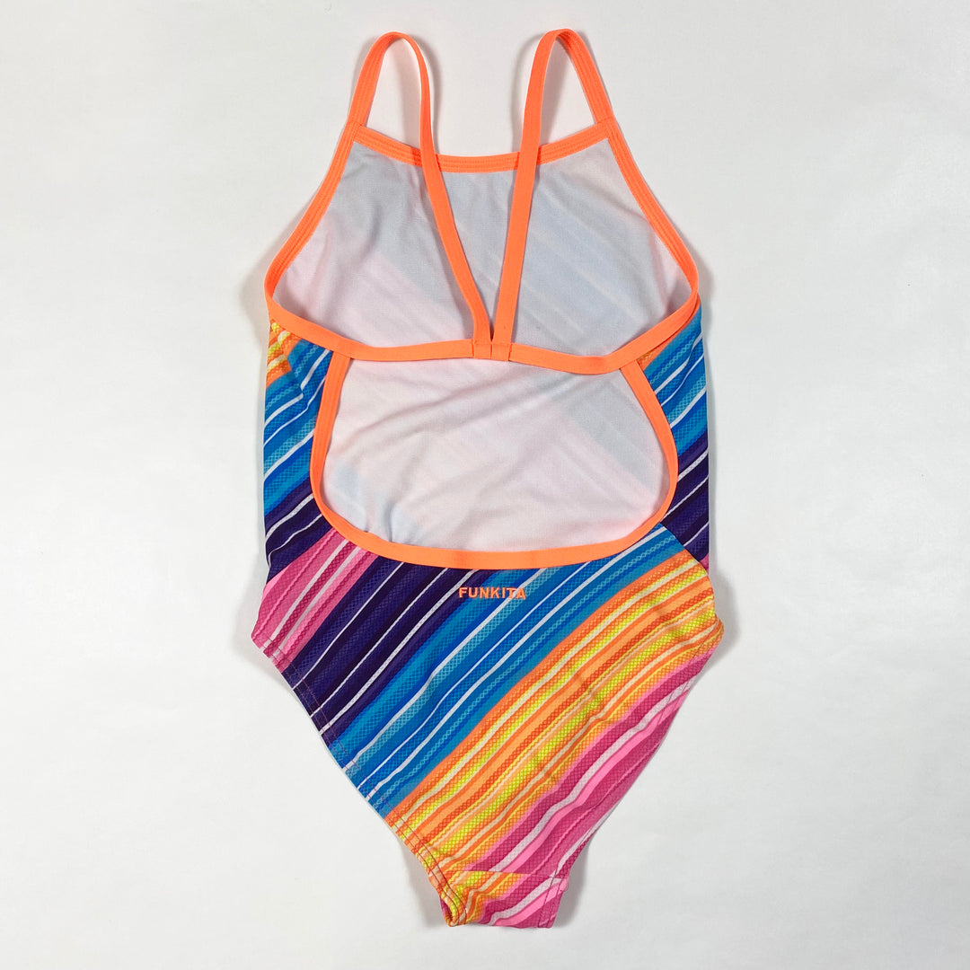 Funkita rainbow stripe swimsuit 12Y 2