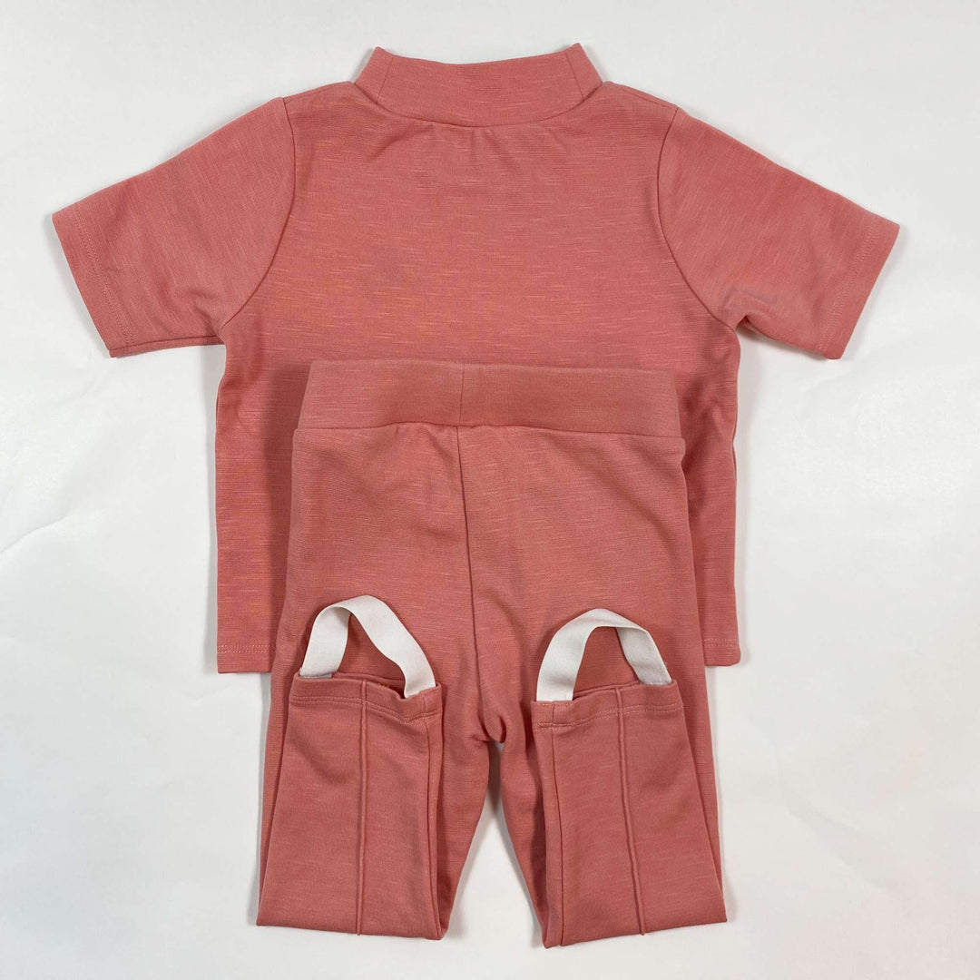 Mini Rodini pink lucky clover organic cotton set 80/86 3