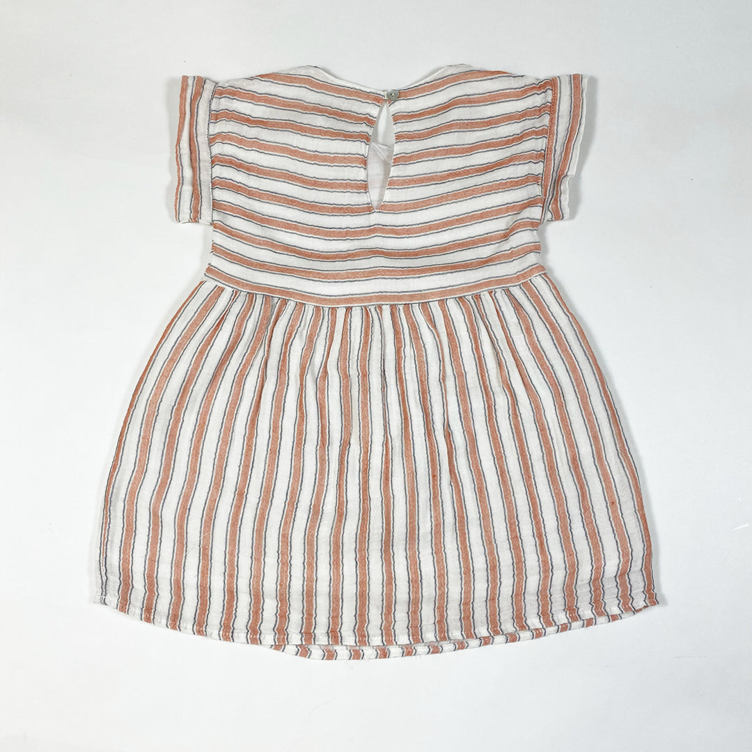 Búho Diana striped muslin dress 3Y