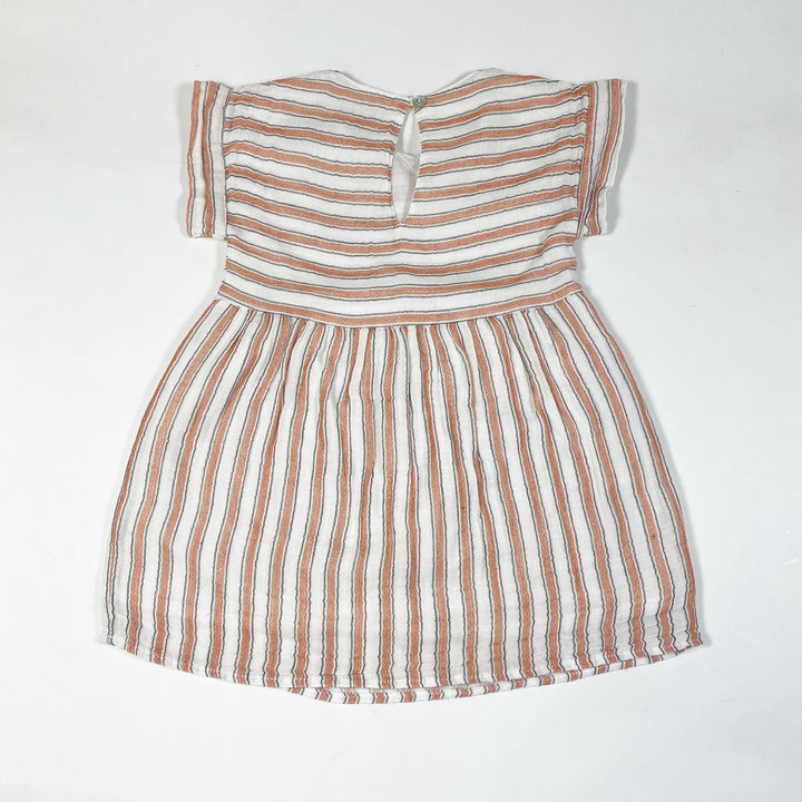 Búho Diana striped muslin dress 3Y