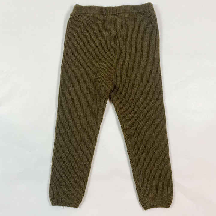 Zara green melange alpaca & wool blend leggings 2-3Y/98 2