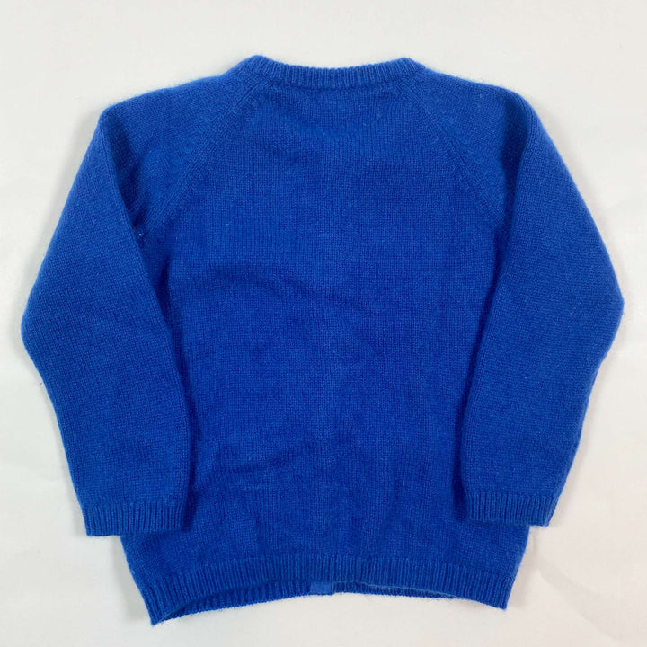 COS bright blue cashmere cardigan 1-2Y 3