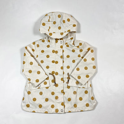 Zara off-white/mustard raincoat 2-3Y 1