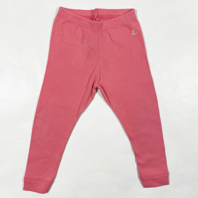 Petit Bateau dark pink leggings 18M/81 1